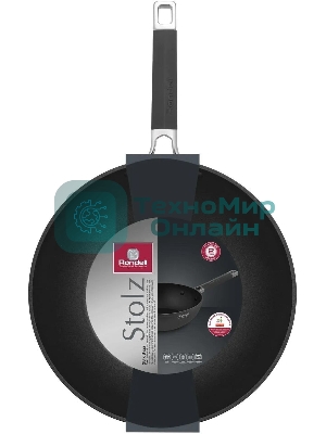 Сковорода ВОК Rondell Stolz RDA-1771, 28 см, без крышки, серый