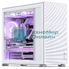 Компьютерный корпус без блока питания Case JONSBO D41 MESH, Midi-Tower, TG, no fan, 1xUSB-A 3.2 + 1xUSB-C 3.2, ATX, mATX белый