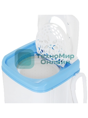 Центрифуга Renova SD-80TS1(P) белый/голубой, 8.5 кг, 1400 об/мин, программ 6, 44 x 78 x 43 см