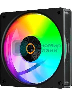 Вентилятор для корпуса Ocypus Gaммa F12 Elite BK ARGB 3 IN 1, 120x120x25мм, 4-PIN PWM, 600-1800 RPM, 26 DBA MAX, HYDRO BEARING