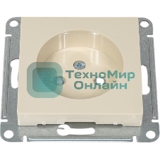 Механизм розетки 1-м СП AtlasDesign без заземл. защ. шторки 16А беж. SchE ATN000249