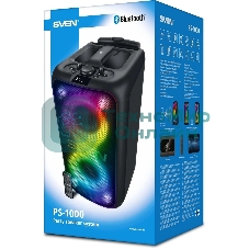 Колонка портативная SVEN АС PS-1000 черный 160W 1.0 BT/3.5Jack 8000mAh