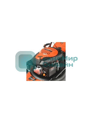  Газонокосилка бензиновая PATRIOT PT 47LS 512109014 {Раб. объем 139сс, мощн. 4.5л.с., раб. ширина 46см, регул. высоты 30-75мм прорезин. колеса 178-254мм, травосбор. 60л, функц. бок.выбр.тр.и мульчир}