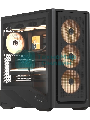 Компьютерный корпус Aerocool \ Formula V Line Air Power G9 DUO PA Black, ATX, TYPE-C*1, USB3.0*2, MESH/GLASS FRONT PANEL, FRONT 3x PERFORMANCE ARGB, REAR 1x PERFORMANCE ARGB