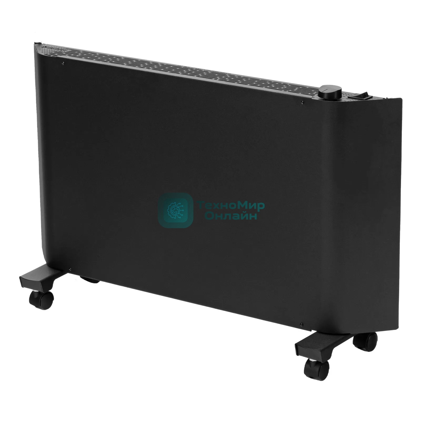 Конвектор электрический Denzel XCE-2000B черный, 2000 Вт, 25 м2, термостат