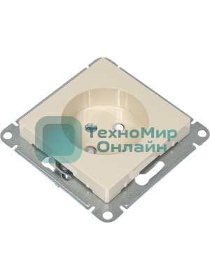 Механизм розетки 1-м СП AtlasDesign без заземл. защ. шторки 16А беж. SchE ATN000249