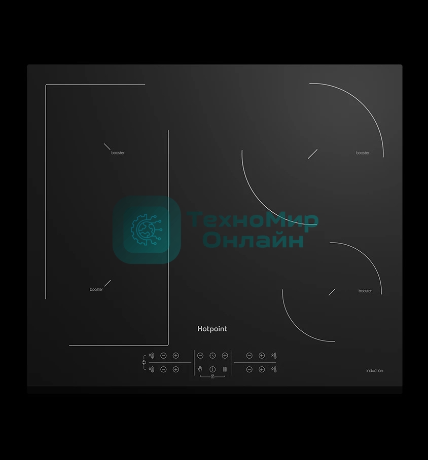 Индукционная варочная панель Hotpoint HB 1560B BF, независимая, черный
