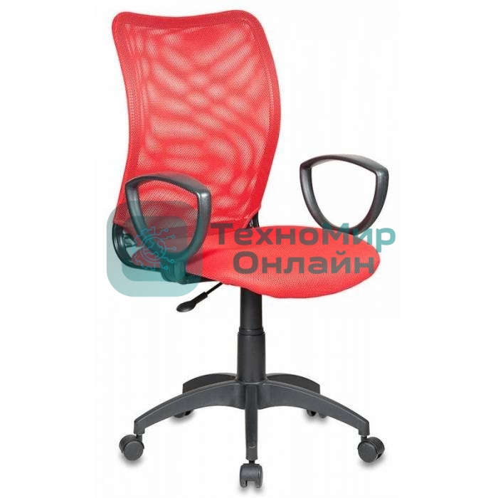 Кресло Бюрократ Ch-599/R/TW-97N красный, сетка, 120 кг, механизм качания
