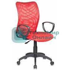Кресло Бюрократ Ch-599/R/TW-97N красный, сетка, 120 кг, механизм качания