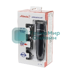 Машинка для стрижки волос ATH-6925 син, сеть, 10Вт, нож из титана, 4 насадки, возможность регулировки