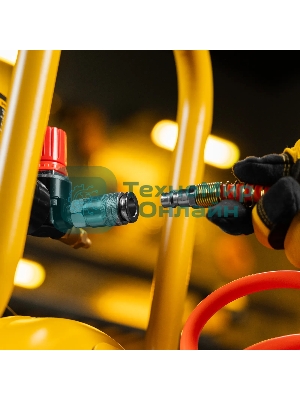 Компрессор безмасляный малошумный Denzel DLP-1500/50, 1,5 кВт, 50 л, 2850 об/мин, 250 л/мин