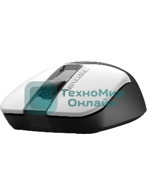 Мышь беспроводная A4Tech Fstyler FG12 белый/черный, 1200 dpi, радиоканал, USB, кнопки - 3