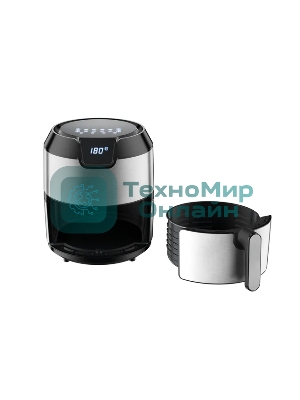 Аэрогриль Tefal EY401D15 серебристый, 1500 Вт, 4.2 л, сенсор, 8 программ
