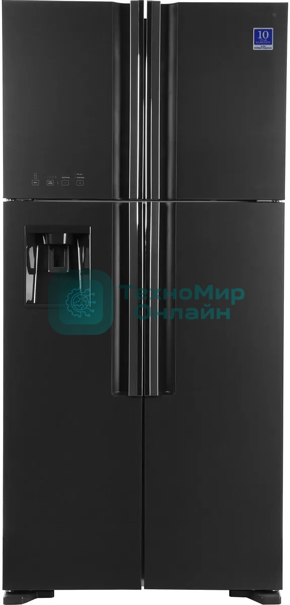 Холодильник Hitachi R-W660PUC7 GGR серый двухкамерный 396/144л морозилка сверху No Frost, Side by Side