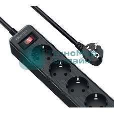 Сетевой фильтр QUMO Power Bar 5SP4U (P-0005), черный