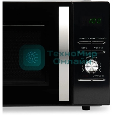 Микроволновая печь Hyundai HYM-D2079 черный, 23 л, 800 Вт, переключатели - кнопки, поворотный механизм