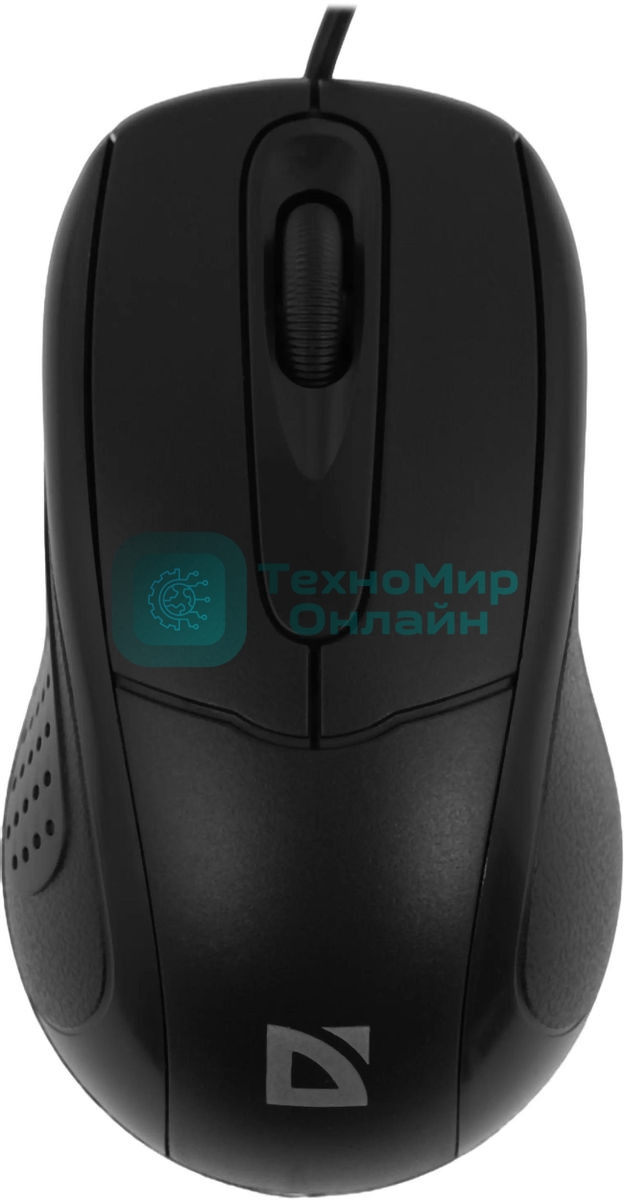 Мышь проводная Defender Standard MB-580 черный, 1000 dpi, USB, кнопки - 3
