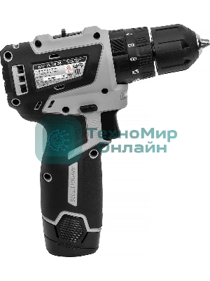Дрель-шуруповерт аккумуляторная бесщеточная ИНТЕРСКОЛ ДАУ-10/12В 38 МиниМАКС 767.2.2.45 Li-ion, кейс, 2 аккум., 2,5 А·ч, ЗУ