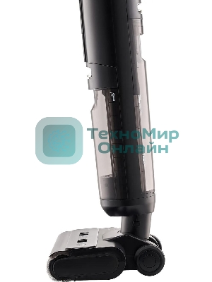 Пылесос вертикальный моющий Vitek VT-FW15PLUS черный, питание от аккумулятора, 120 Вт, уборка влажная/сбор жидкости/сухая, пылесборник 0.55 л