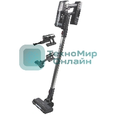 Пылесос вертикальный Viconte VC-398 черный/серебристый, питание от аккумулятора, 150 Вт, уборка сухая, пылесборник 0.5 л