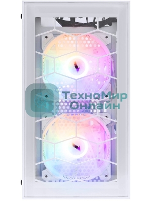 Компьютерный корпус 1STPLAYER FIREBASE X1 белый, mATX, 3x120мм LED fans