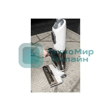 Пылесос вертикальный GARLYN Aqua Base 3 белый/черный, питание от аккумулятора, 170 Вт, уборка сухая/влажная, пылесборник 0.4 л