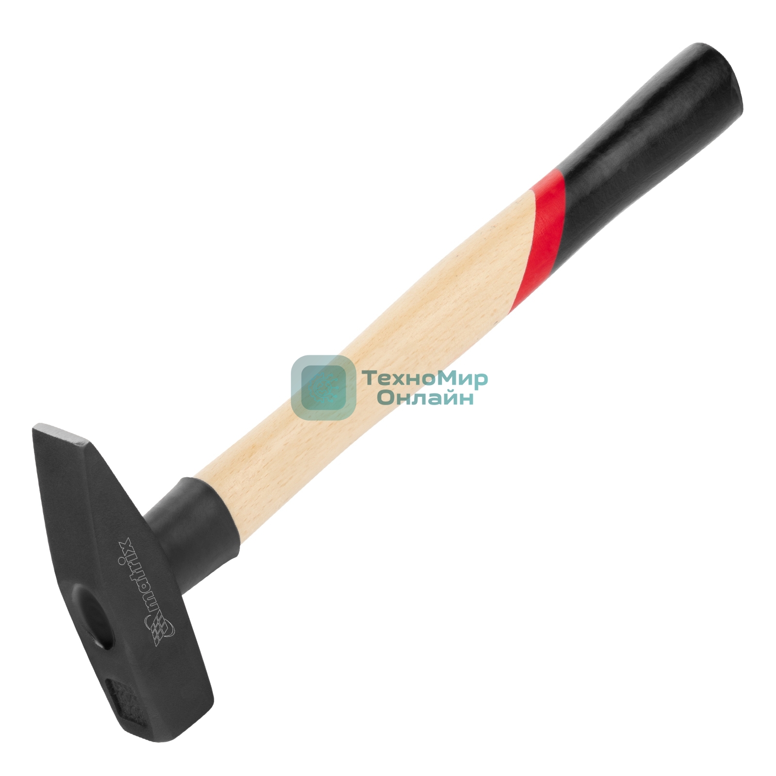 Молоток слесарный Matrix 500 г, квадратный боек, деревянная рукоятка