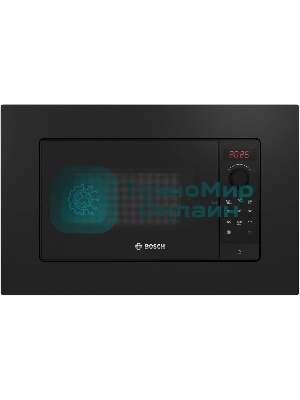 Микроволновая печь Bosch BFL623MB4 черный (встраиваемая)