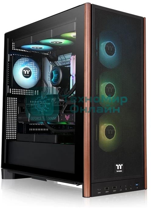 Корпус Thermaltake S370 WS, Midi-Tower, чёрный, 4 x 120 мм