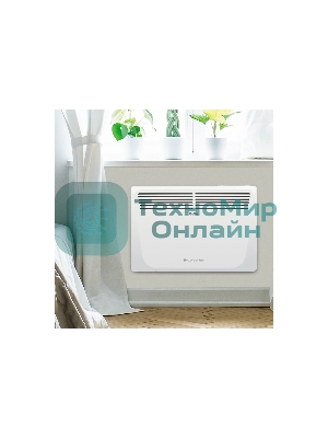 Конвектор электрический Ballu Enzo BEC/EZER-1500 белый, 1500 Вт, 20 м2, термостат, дисплей