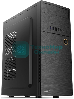 Корпус CBR PCC-ATX-E180-USB32-USB22-WPSU, Midi-Tower, чёрный