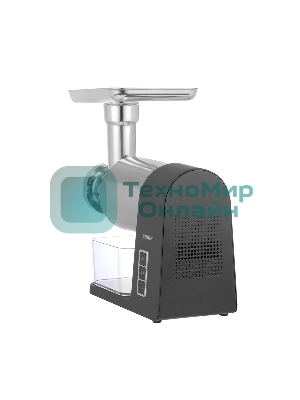 Мясорубка электрическая Centek CT-1607 серый, 3000 Вт, 3.0 кг/мин, реверс, металлический лоток, насадки - 5