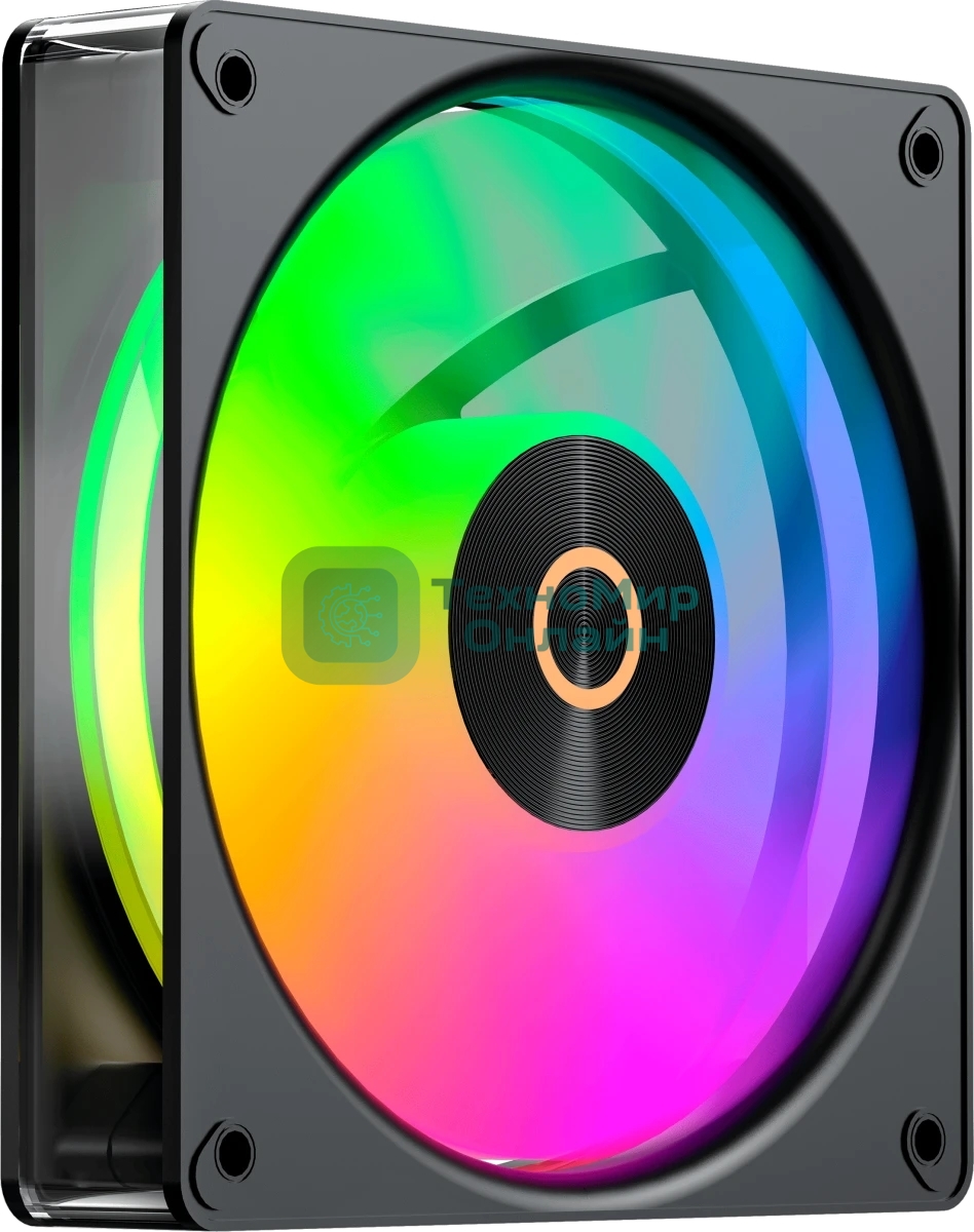 Вентилятор для корпуса Ocypus Gaммa F12 Elite BK ARGB 3 IN 1, 120x120x25мм, 4-PIN PWM, 600-1800 RPM, 26 DBA MAX, HYDRO BEARING