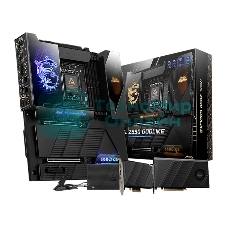 Материнская плата MSI MEG Z890 GODLIKE, LGA1851, Intel Z890, 4xDDR5, 4xSATA, 8xM.2, 2xPCIe 5.0 x16, 1xPCIe 4.0 x4, 2xThunderbolt 4 (40Gbps), 1x10G LAN, 1x5Gb LAN, Wi-Fi 7, Bluetooth 5.4, 5xUSB-C 10Gbps, 1xUSB-C 20Gbps, 8xUSB-A 10Gbps, 4xUSB-A 5Gbps, 4xUSB-A 2.0, 1xS/PDIF, 2x3.5 мм, 7.1, E-ATX