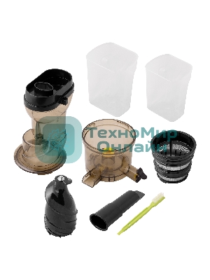 Соковыжималка BBK JCS103 черный/серый, шнековая вертикальная, 420 Вт, 1000 мл, механическое