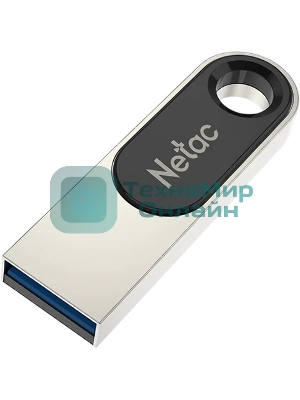 Флешка USB Netac U278 (NT03U278N-016G-32PN), 16Gb, USB 3.0, R/W 90/45, серебристый/черный