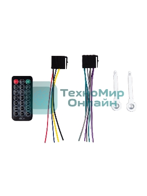 Автомагнитола ACV AVS-601UBM, 1 DIN, Bluetooth, USB Type-A, AUX, пульт ДУ