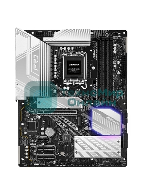 Материнская плата ASRock Z890 PRO RS, LGA1851, Intel Z890, 4xDDR5, 4xSATA, 4xM.2, 1xPCIe 5.0 x16, 2xThunderbolt 4, 1xUSB-A 3.2 Gen 2, 6xUSB-A 3.2 Gen 1, 4xUSB 2.0, 1xHDMI, 1xDP, 1x2.5Gb LAN, 3x3.5 мм, 7.1, ATX
