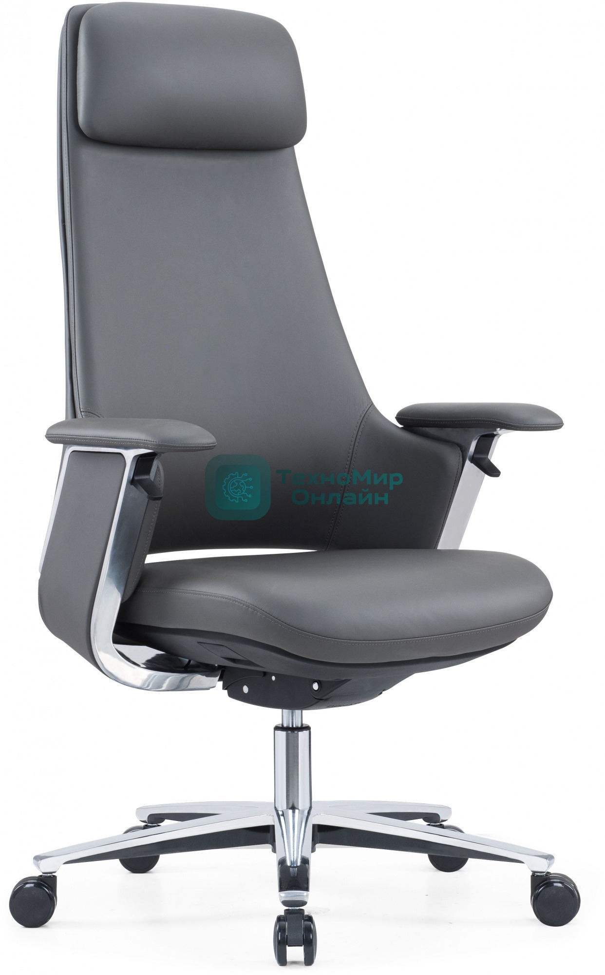 Кресло Cactus CS-LBK-KYOTO черный, кожа