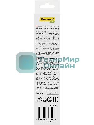 Карандаши цветные Silwerhof Eco 2.6 мм, шестигранный профиль, пластик, ассорти, 6 цветов, коробка с европодвесом