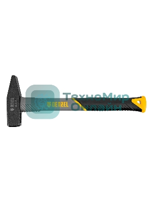 Молоток слесарный Denzel 600 г, кованый, фибергласовая рукоятка c TPR покрытием