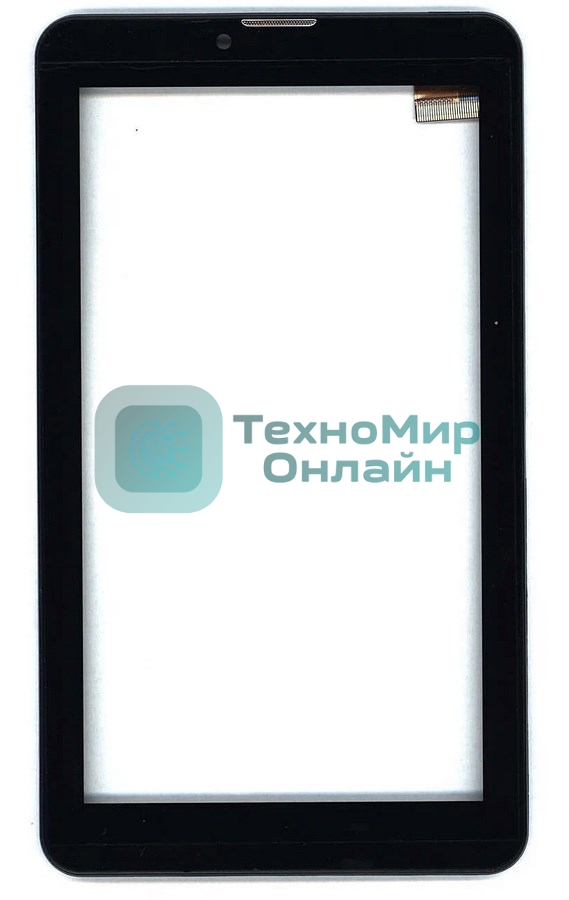Сенсорное стекло (тачскрин) для Irbis TZ51, черное с рамкой