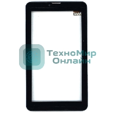 Сенсорное стекло (тачскрин) для Irbis TZ51, черное с рамкой