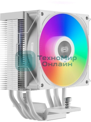 Устройство охлаждения (кулер) PcCooler R400 ARGB Soc-AM5/AM4/1200/1700/1851 белый 4-pin Al+Cu 180W Ret (R400-WHAWYX-US)