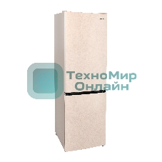 Холодильник Smile SRF348BGT бежевый мрамор двухкамерный 215/95 л морозилка снизу, No Frost