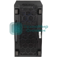 Компьютерный корпус Hiper PB81 черный без БП ATX 3x120мм 2xUSB2.0 2xUSB3.0 audio bott PSU