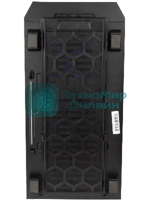 Компьютерный корпус Hiper PB81 черный без БП ATX 3x120мм 2xUSB2.0 2xUSB3.0 audio bott PSU