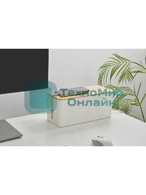 Органайзер Cactus CS-BOX-WH белый/бамбук