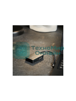 Кард-ридер Rexant 18-4118/черный/MS/MS PRODUO/M2/MMC/SD/microSD/microSDHC/microSDXC/USB Type-C/пластик