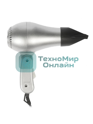 Фен Добрыня DO-2007 серебристый/черный, 1200 Вт, компактный